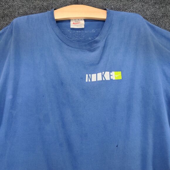 Vintage Nike Just Do It Graphic Swoosh Distressed T Shirt Double Sided Size XXL - Picture 7 of 14
